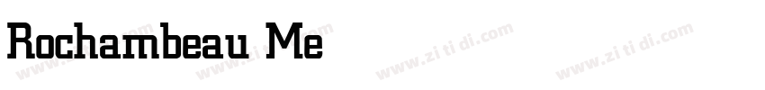 Rochambeau Medium字体转换